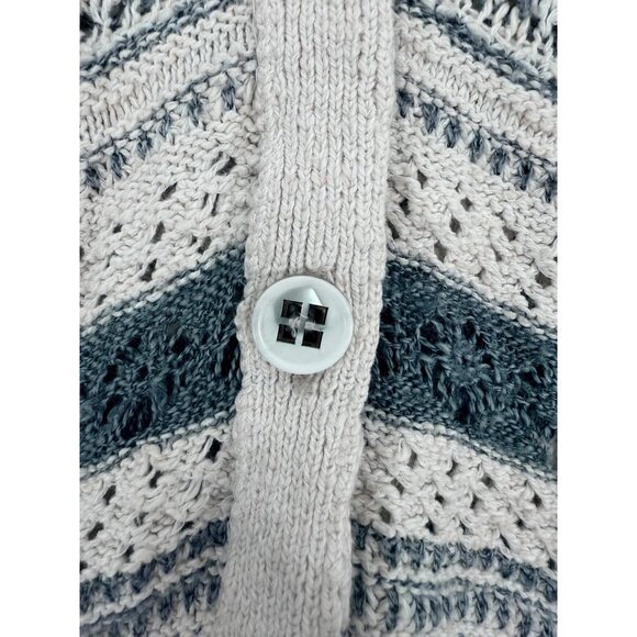 Free People Boho Button Front Asymmetrical Knit Cardigan Sweater • Fairy Grunge - Picture 15 of 16